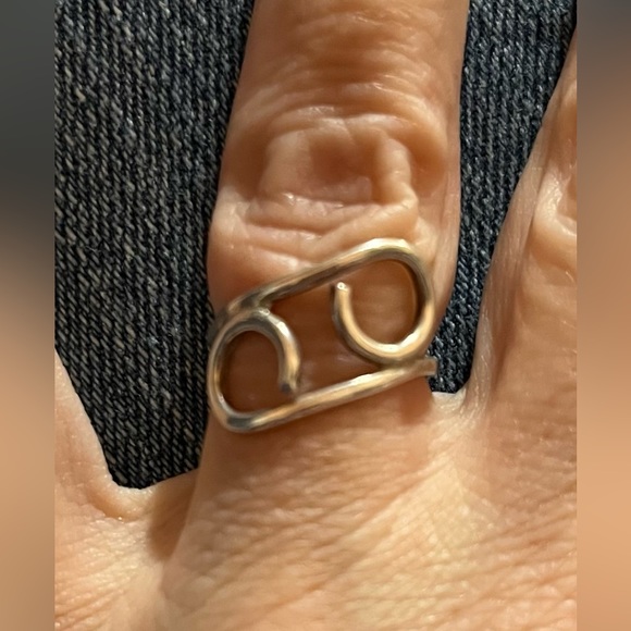 925 Sterling Silver Toe Ring or ring Adjustable. Thick ring! - Picture 4 of 4